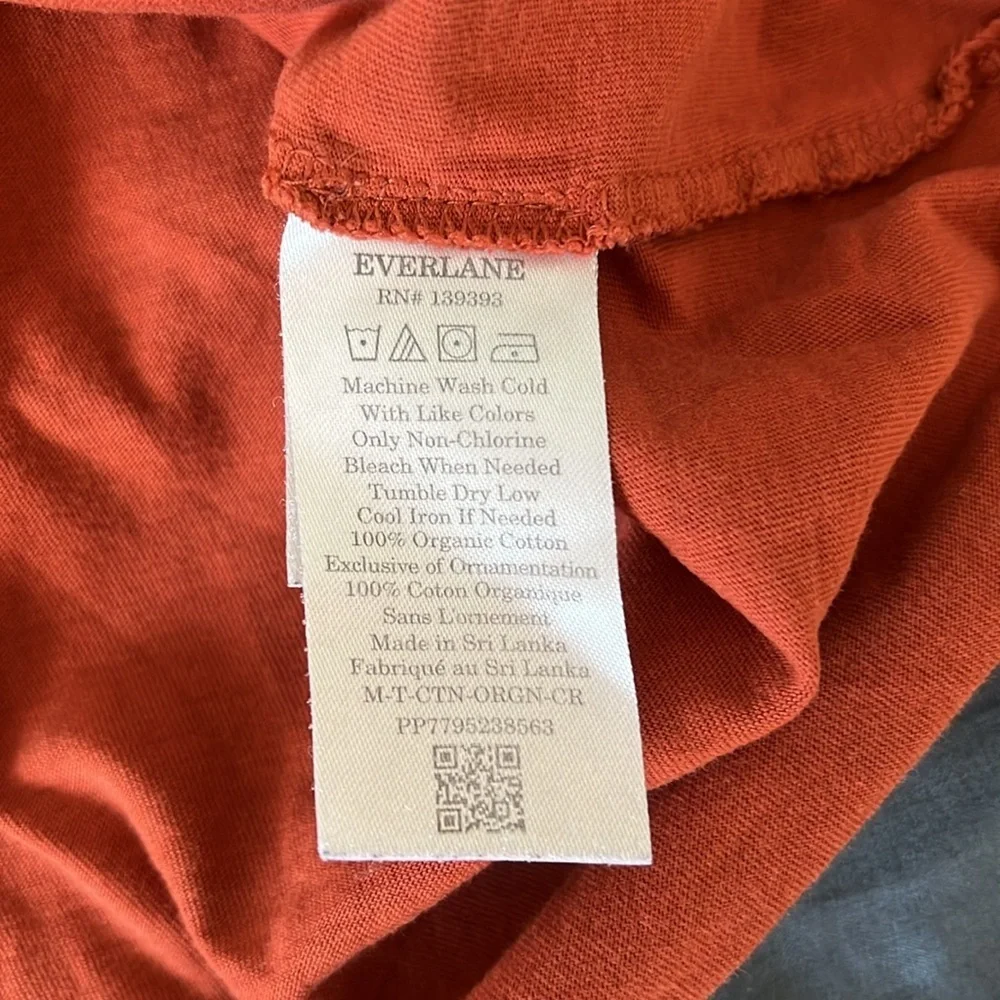 Everlane 100% Cotton Uniform TShirt Orange Size XXL - Picture 3 of 6